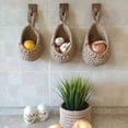thumbnail image 6 of Jute Potato and Onion Storage Basket for Pantry Boho Kitchen Decor Bohemian Hanging Fruit Baskets for Kitchen, 6 of 6