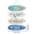 thumbnail image 4 of Hangs Wall Summer Ocean Style Colorful Sunshine Patterns Wood Material Decorative Hanging Piece Living Room Bedroom Outdoor Spaces, 4 of 7
