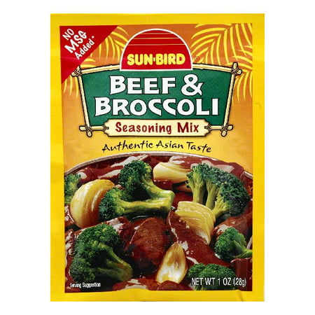 Sun Bird Beef & Broccoli Seasoning Mix, 1 OZ (Pack of