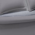 thumbnail image 5 of Supersoft Washed MF Solid Reverse to Print Silver Filigree 4-Piece Duvet Set King, 5 of 6