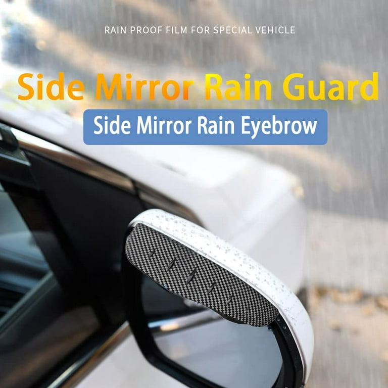 Car Side Mirror Rain Guard, Rear View Mirror Rain Eyebrow, Installation &  Review