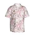 thumbnail image 2 of Uemuo Cute Rabbit Printed Regular Fit Short Sleeve Casual Hawaiian Shirt for Men,Aloha shirt,Tropical shirt,Floral print shirt,Vacation Beach shirt-3X-Large, 2 of 9
