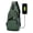 Green, variant on Men Belt Charging USB Port Chest Bag Daypack Crossbody Backpack for Travel Sports Running Hiking (Gray)