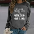 thumbnail image 2 of Women’S Sweatshirt Sweat Shirts Women Long Sleeve Womens Pullover Dark Gray Sweat Shirt Women'S Fall Clothing Streetwear, 2 of 5