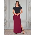 thumbnail image 2 of Womens Side Slit Maxi Skirt, 2 of 10