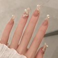 thumbnail image 1 of 24 piezas de pedrería brillante y uñas artificiales acrílicas para niñas, 1 of 3