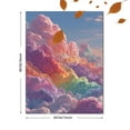 thumbnail image 3 of Rainbow Cloud Canvas Print, Vibrant Sky Pastel Art, Cheerful Kids & Dorm Room Matching Wall Decor Sets, 3 of 8