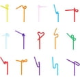 thumbnail image 4 of 300 Pcs Flexible Colorful Disposable Plastic Bendable Drinking Bendable Straws, 10.4" Long and 0.23'' Diameter, 4 of 4