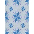 thumbnail image 1 of Ahgly Company Machine Washable Indoor Rectangle Transitional Pale Blue Lily Blue Area Rugs, 2' x 4', 1 of 7