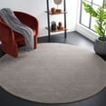 thumbnail image 2 of SAFAVIEH Lasa Tranter Solid Polyester Area Rug, Light Grey, 4' x 4' Round, 2 of 8