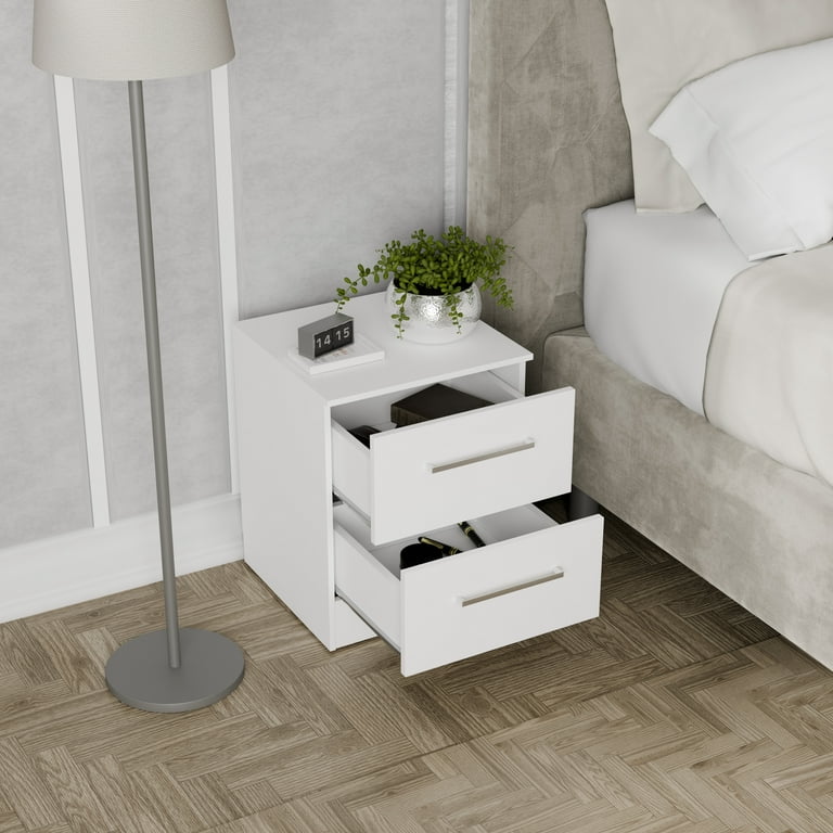 Kappesberg Jolyne 3-Drawer Vertical Dresser, Modern White Bedroom
