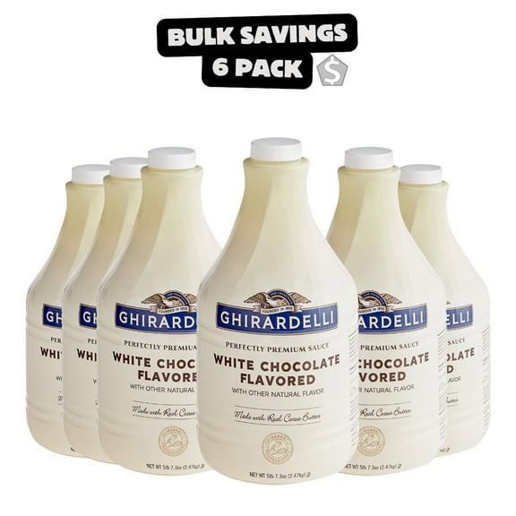 Ghirardelli White Chocolate Flavoring Sauce 64 fl. oz. - 6/Case
