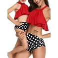 thumbnail image 6 of Mommy and Me Swimwear 2 Pieces Bikini Set Family Matching Swimsuit High Waisted Bikini Set Girls Swimwear, 6 of 6