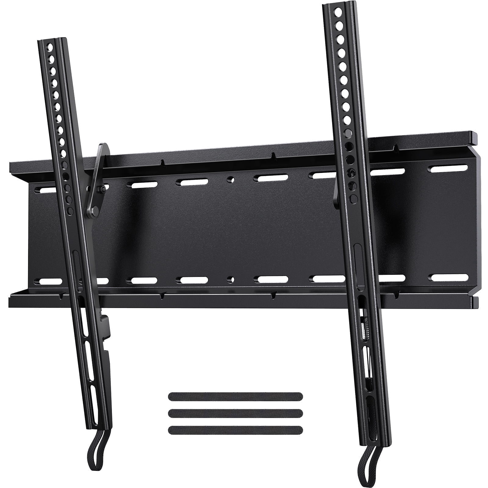 MountFTV Tilt TV Wall Mount Bracket Low Profile Fits 23-70 inch TVs, Holds up to 115lbs, Fits 8"/12"/16" Wood Stud, Max 400x400mm