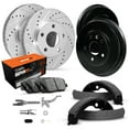 thumbnail image 2 of R1 Concepts Front Rear Brakes and Rotors Kit |Front Rear Brake Pads| Brake Rotors and Pads| Optimum OEp Brake Pads and Rotors WGUN2-02018, 2 of 4