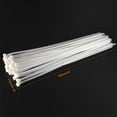 thumbnail image 2 of Uxcell Cable Ties Cable Zip Ties Adjustable Cable Tie Wraps Self-Locking Nylon 17.72" x 0.19" White 40pcs, 2 of 5
