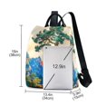 thumbnail image 3 of FORMRS Women's Travel Backpack Purse Anti-Theft Hidden Pockets Casual Shoulder Bag, Large Pine Tree, 3 of 7