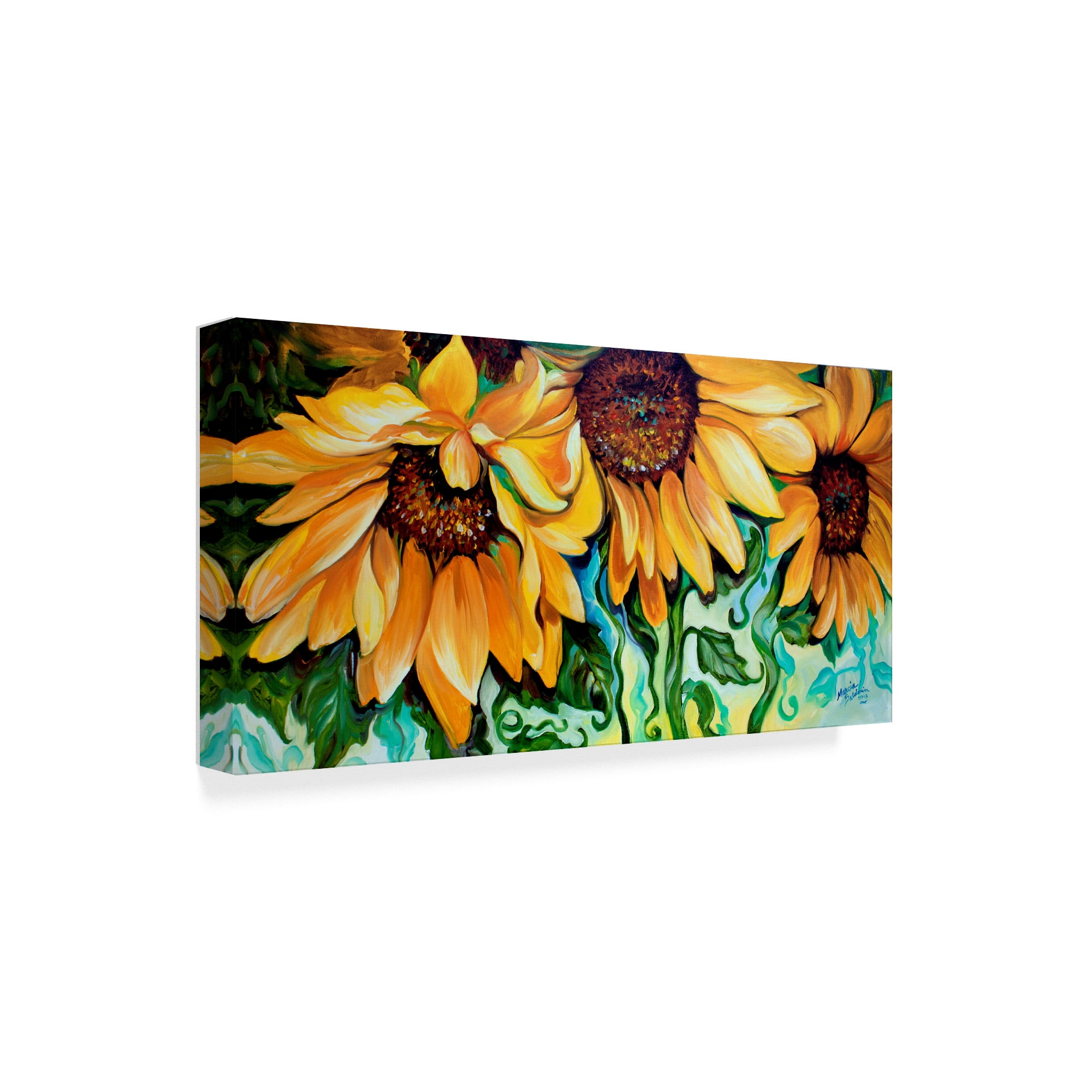 Trademark Fine Art 'Sunflower Dance' Canvas Art by Marcia Baldwin