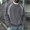 thumbnail image 2 of Men's Sweatshirts Casual Crewneck Pullover Sweatshirts GY2 XXXXL, 2 of 5