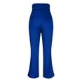 thumbnail image 6 of CHIUNL Winter Yoga Pants for Women, Fleece Lined Flare Leggings, High Waisted Tummy Control Thermal Workout Leggings, Bootcut Gym Pants with Pockets (Blue XL), 6 of 9