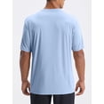 thumbnail image 2 of Camiseta de baño Baleaf para hombre con protección solar UPF 50+, color azul claro M, 2 of 7
