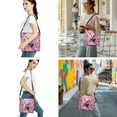 thumbnail image 3 of ZUXONGSY Panda Cherry Blossom Print Waterproof Crossbody Bag for Women with Cosmetic Pouch and Chapstick Keychain, Comes with Travel Toiletry Kit for Workout, 3 of 4
