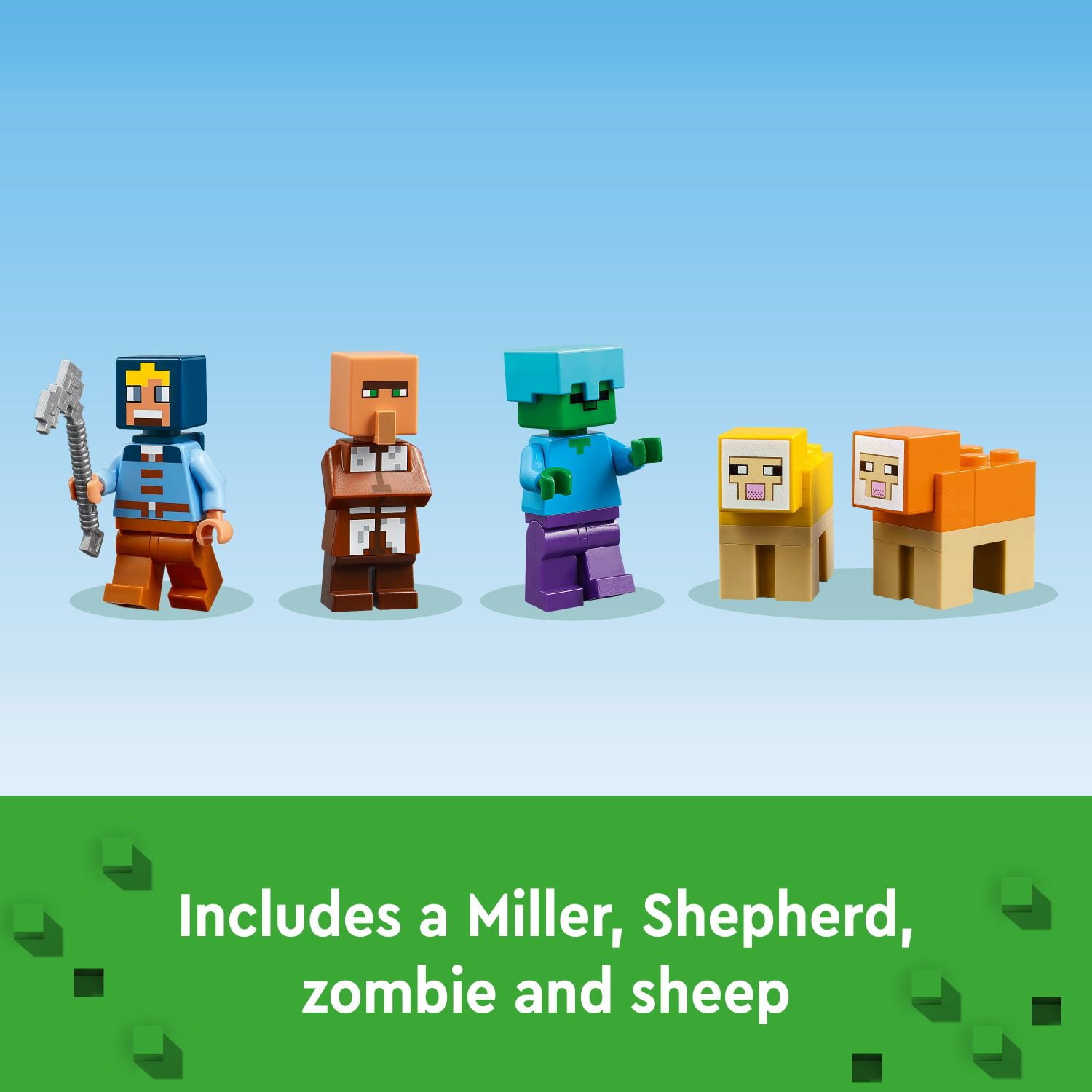 LEGO Minecraft The Windmill Farm Video Game Toy, Farm Building Set with Minecraft Minifigures and Equipment, Zombie Themed Birthday Gift for Kids, Minecraft Toy for Boys and Girls Ages 8 and Up, 21262