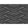 thumbnail image 1 of Ahgly Company Indoor Rectangle Patterned Charcoal Black Area Rugs, 2' x 5', 1 of 1