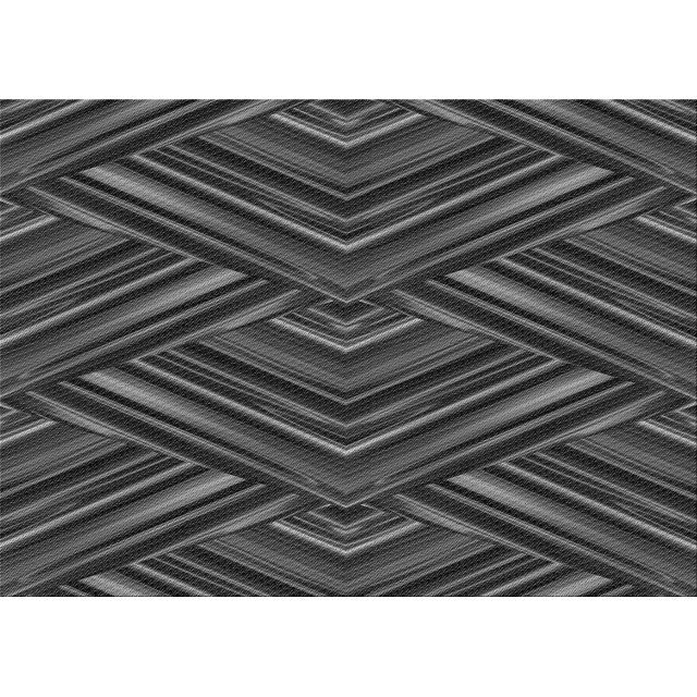 Ahgly Company Machine Washable Indoor Rectangle Transitional Charcoal Black Area Rugs, 2' x 3'