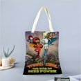 thumbnail image 2 of WordGirl Bolso de tela con estampado de lienzo para mujer, bolsa de compras reutilizable y estética, con cremallera interior, regalo para mujer,40*40cm., 2 of 6