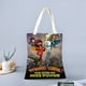 thumbnail image 2 of WordGirl Bolso de tela con estampado de lienzo para mujer, bolsa de compras reutilizable y estética, con cremallera interior, regalo para mujer, 35 × 40 cm., 2 of 6