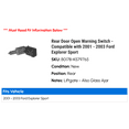 thumbnail image 2 of Rear Door Open Warning Switch - Compatible with 2001 - 2003 Ford Explorer Sport 2002, 2 of 2