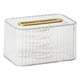 thumbnail image 1 of Caja de pañuelos para mascotas, repuesto reutilizable recargable para el hogar, sala de estar, baño, caja contenedora de papel con resorte, Almacenamiento y organización del hogar Transparente Bearachild HA067114-02, 1 of 6