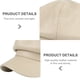 thumbnail image 3 of Circunferencia del sombrero de 56-58 cm, boina con borde, sombrero protector solar de cuero de verano para mujer, 3 of 5