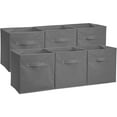 thumbnail image 4 of Foldable Storage Box Cube Organizer, 2-Pack, Black, Grey, 4 of 4