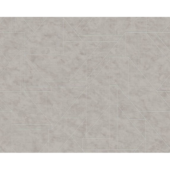 Sample For Display Purposes Only. Concord Wallcoverings Modern Textured Wallpaper Graphics, Vinyl Accent Wall, Grey, Metallic, Silver, 7 in x 10 in, 391183