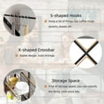 thumbnail image 3 of Kitchen Bakers Rack with Power Outlets, Multifunctional Storage Shelf, Microwave Stand & Coffee Station, Grey, 3 of 6