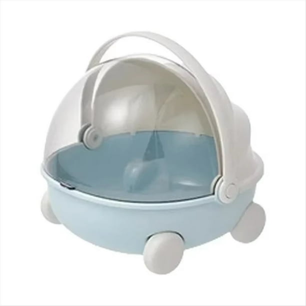 Cuna para Muñecas - Módulo de Descanso Exclusivo de Algodón, Ideal para Exhibir y Guardar Muñecas, Caja para Guardar Juguetes y Artículos , Color Azul.