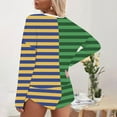 thumbnail image 4 of YUGYXL Festival Outfits for Women Womens 2 Piece Lounge Set Oversized Long Sleeve Sweater Top and Shorts Trendy Casual Waffle Knit Outfits Green XXL, 4 of 6