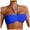Blue, variant on Women's Underwire Bandeau Bikini Top Sexy Strapless Bathing Suit Tops Halter Swimwear - Bra Sizes
