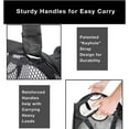thumbnail image 4 of Smart Design Deluxe Mesh Pop Up Square Laundry Hamper with Side Pocket and Handles - VentilAir Fabric Collapsible Design - for Clothes and Laundry - Home - Holds 2 Loads - 14 x 23 Inch - Black, 4 of 8