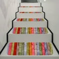 thumbnail image 3 of GARVALON 5Pcs Stair Carpet Pads for Carpeted Stairs Multi Colored Non Slip and Water Absorbent 70x22x1in, 3 of 8