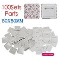thumbnail image 4 of 50MM Fridge Magnet Making Machine Square Badge Button Pins Art Crafts Making Punch Press Tool, 4 of 6