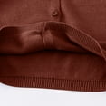 thumbnail image 5 of Front Open Cardigans for Girl New Toddler Boys Girls Crewneck Cardigan Sweaters Long Sleeve Kids Button Cotton School Uniform Knit Tops Outerwear Brown 2-3 Years, 5 of 6