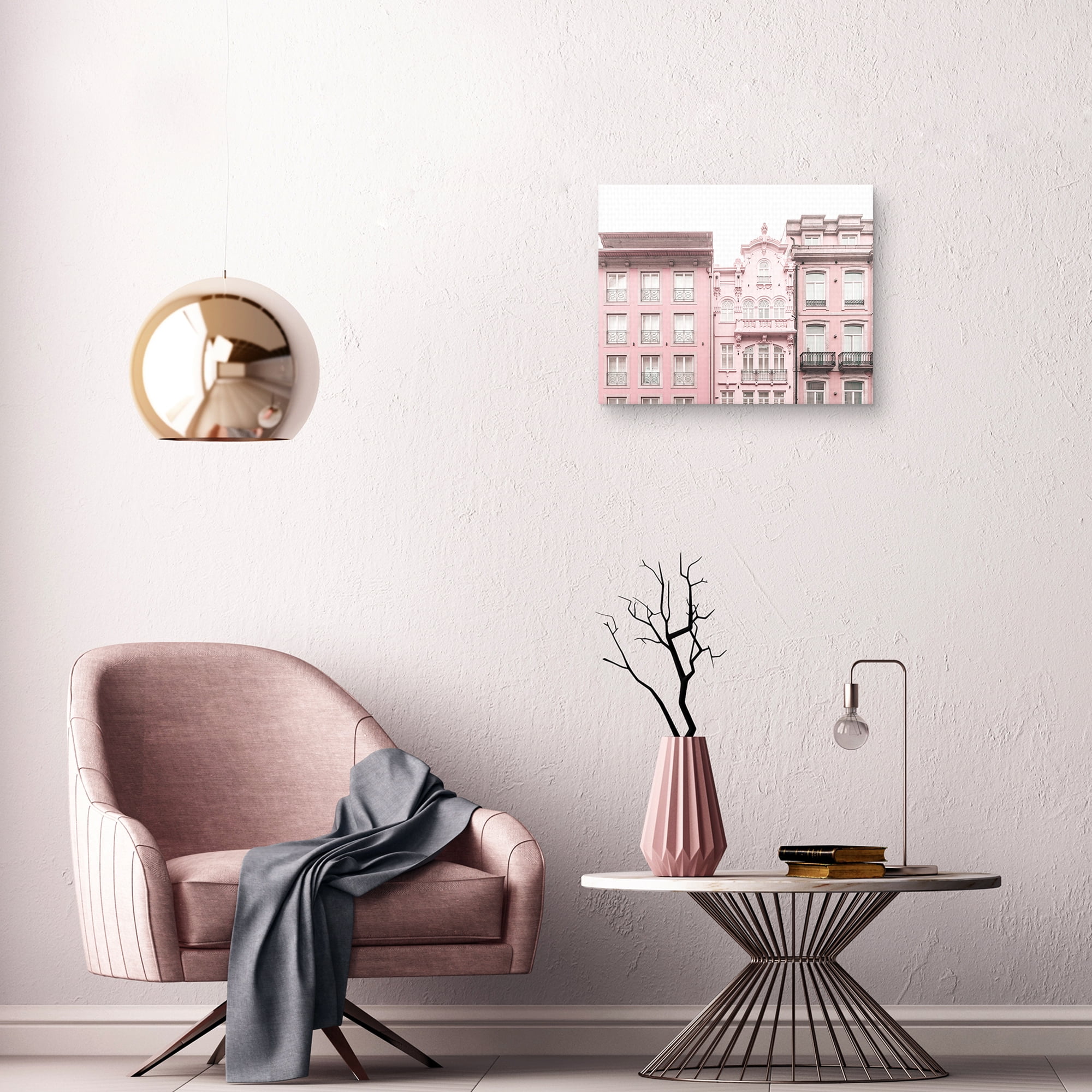 Porto In Pink by Heather Loriece Canvas Art Print