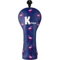 thumbnail image 1 of czcpp-Flamingo Golf Club Head Covers for Woods and Drivers, Golf Headcovers Set, Sapphire Blue, 1 of 4