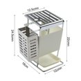 thumbnail image 2 of Stainless Steel Kitchen Rack with Drain Pan,Non-slip Mat and Chopstick Holder stainless steel, 2 of 9