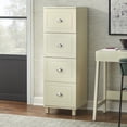 thumbnail image 2 of Bradley 4 Drawer Vertical Wood Filing Cabinet, White, 2 of 8