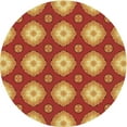 thumbnail image 1 of Ahgly Company Tapis d'Intérieur Lavables en Machine, Ronds, Rouges Transitionnels, Ronds de 3', 1 of 7