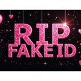 thumbnail image 4 of Glittery Pink RIP FAKE ID Banner Backdrop Decor for Party Celebrations Photo Props Event Decorations Backgrounds, 4 of 4